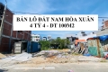 BÁN LÔ ĐẤT NAM HÒA XUÂN - 4 TỶ 4