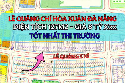 BÁN ĐẤT LÊ QUẢNG CHÍ DT 127M2 - GIÁ 8 TỶ 875